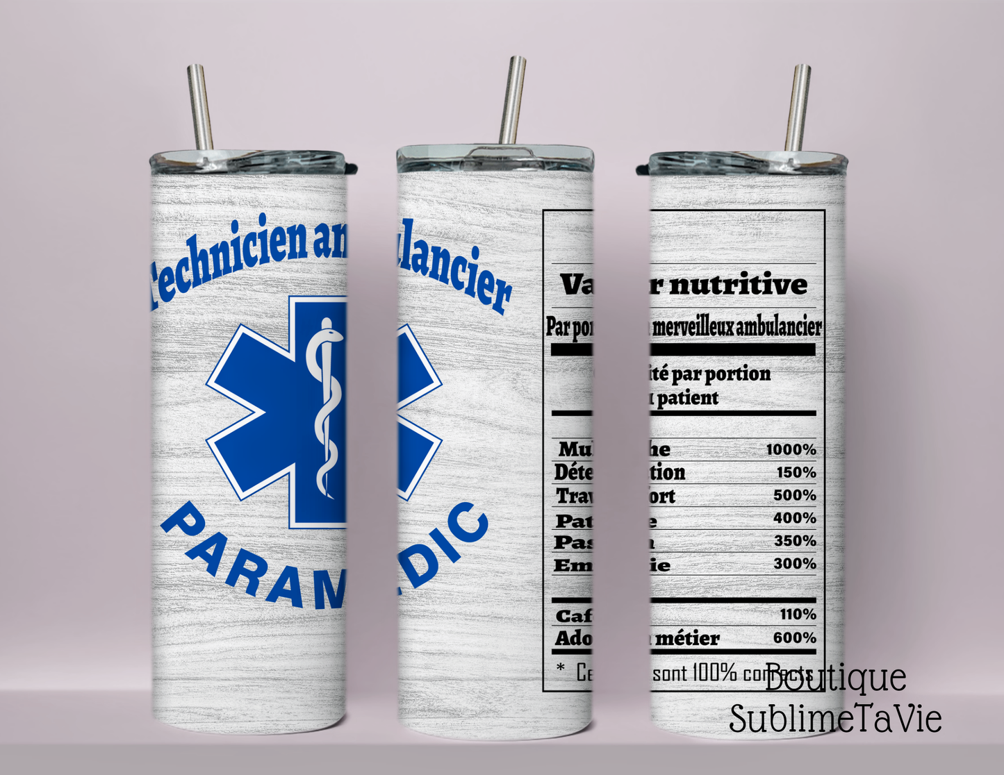 Tasse isotherme ambulancier