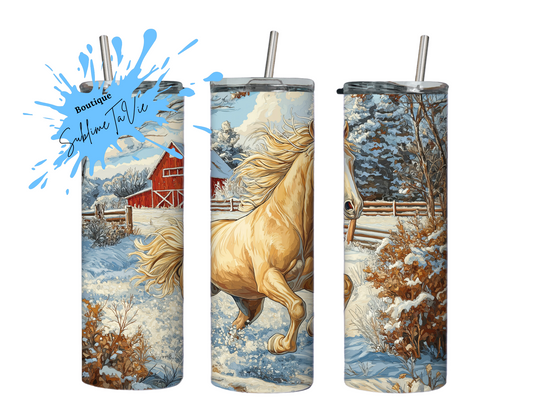 Tumbler cheval blond