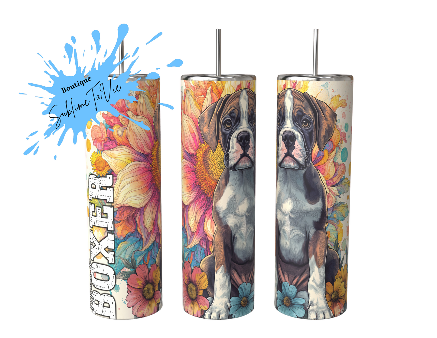 Tumbler chien boxer