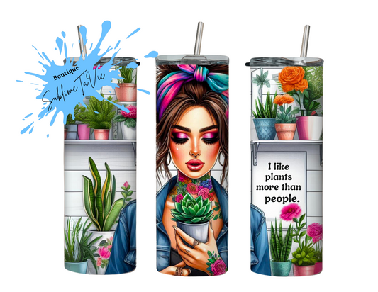 Tumbler folle des plantes