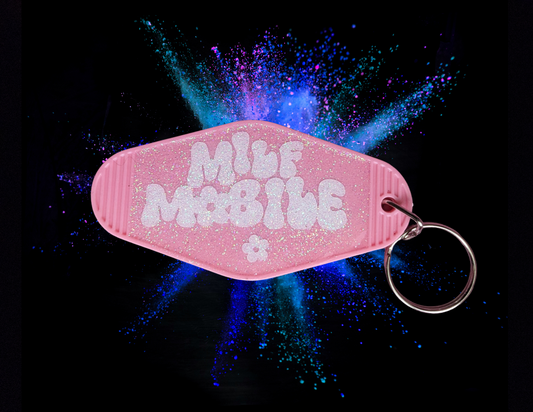 Porte clef milf mobile brillant