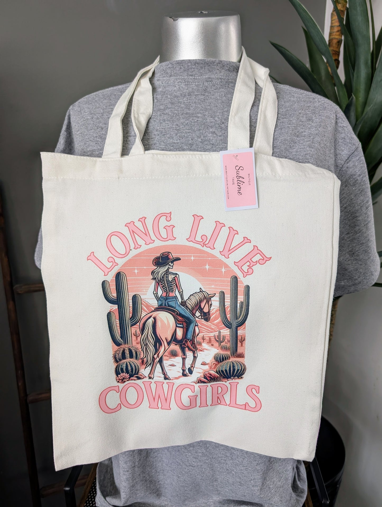 Sac réutilisable cowgirl